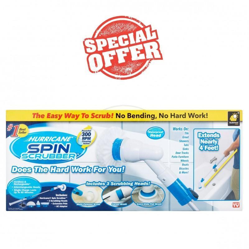 Hurricane Spin Scrubber -BROSSE NETTOYAGE ROTATIVE